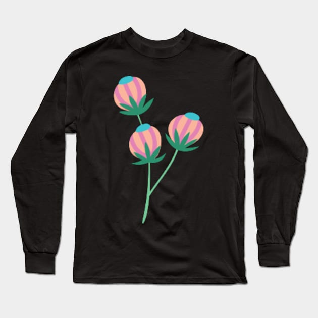 Flower Long Sleeve T-Shirt by retroprints